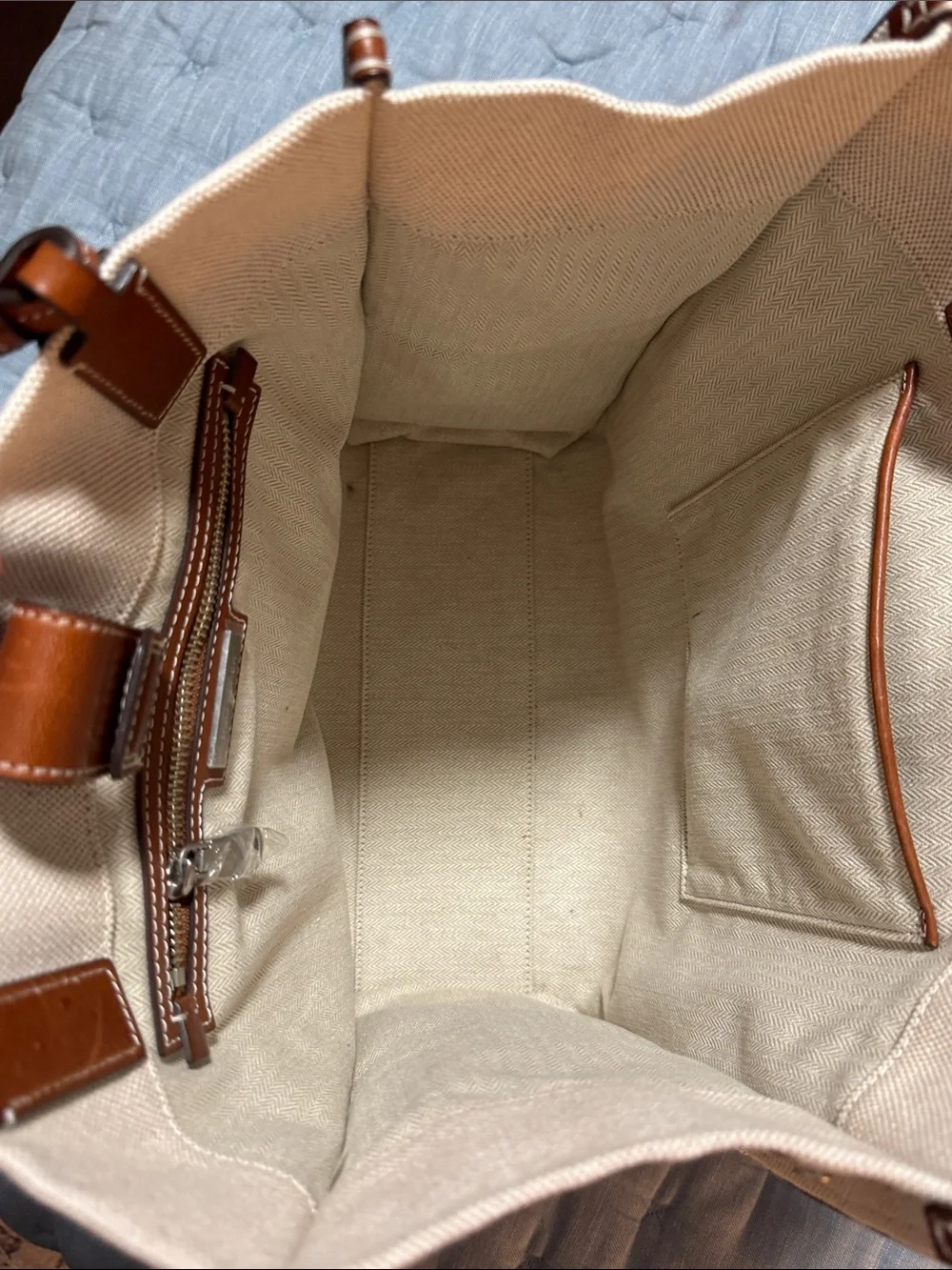 Tory Burch Ella Canvas Tote Tall